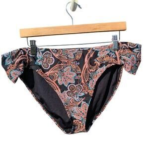 Time and True 1x plus size bikini bottom high cut beach vacation swimwear swim